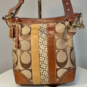Vintage Coach Y2K Hampton Signature Shoulder Crossbody bag 2006 Style 10542 EUC